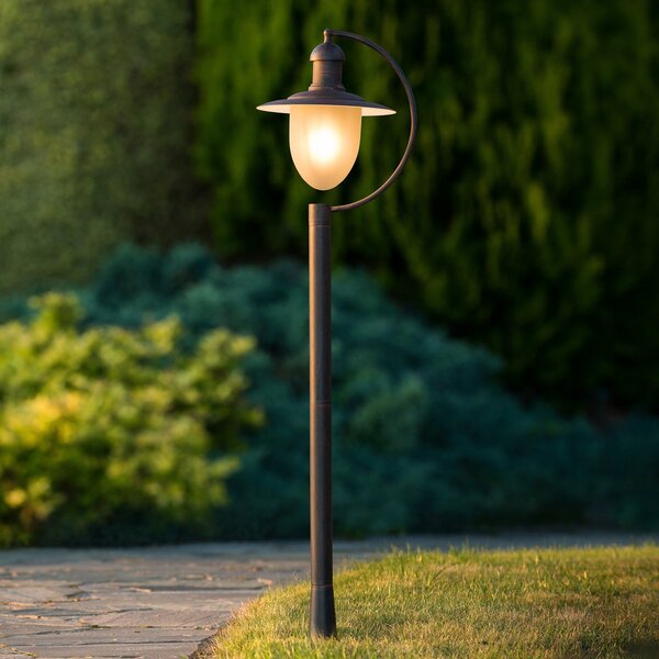 Lucide Aruba bornă luminoasă, brun-ruginiu, reglabil, Maro / Rugină, Metal, Casă de țară / Rustic