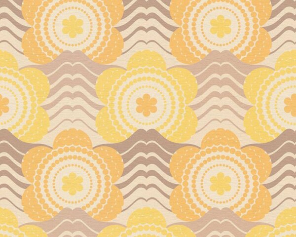 Tapet vlies pentru perete retro chic 39539-5