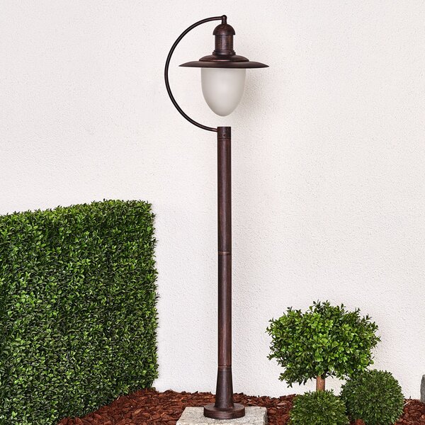 Lucide Aruba bornă luminoasă, brun-ruginiu, reglabil, Maro / Rugină, Metal, Casă de țară / Rustic
