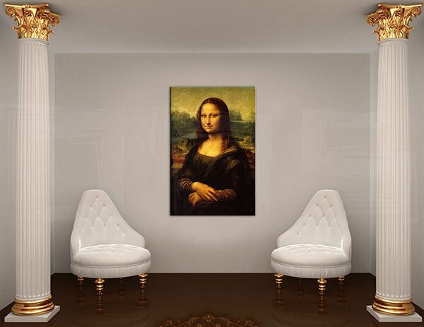 Tablou canvas MONA LISA - Leonardo Da Vinci REP177 - 50x30 cm