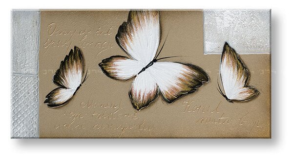 Tablou canvas MOTYLES 1 parte - 70x35 cm