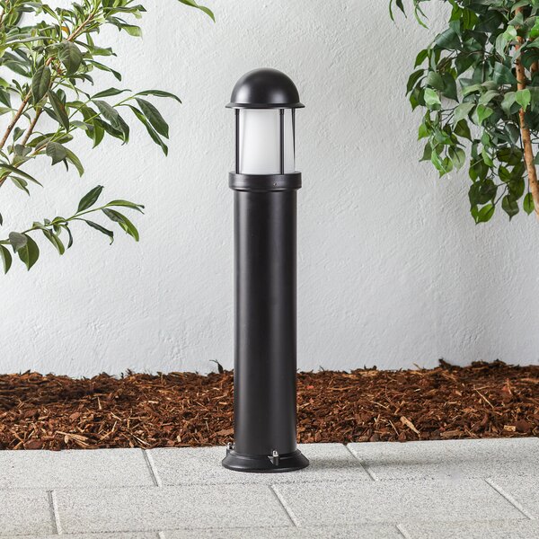 LCD Lampă de trotuar Mason, vopsită câmp electrostatic, reglabil, Negru, Metal, Modern