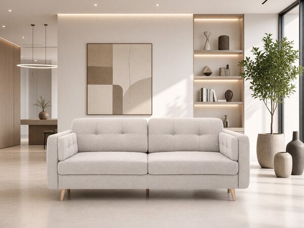 Canapea extensibilă Boston 765, Numărul de locuri: 4, Spațiu de depozitare, 87x225x109cm, 83 kg, Picioare: Lemn