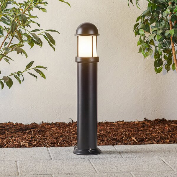LCD Lampă de trotuar Mason, vopsită câmp electrostatic, reglabil, Negru, Metal, Modern