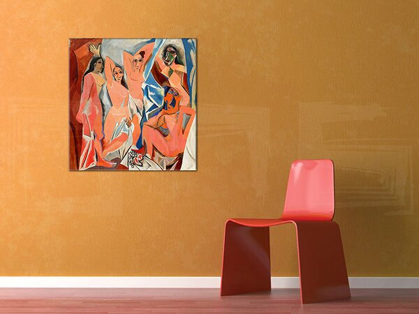 Tablou canvas DOMNIȘOARELE DIN AVIGNON - Pablo Picasso REP106 - 50x50 cm