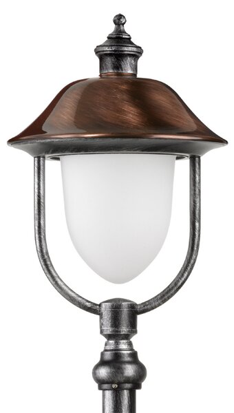 LCD Lampă de trotuar Peggy cu cupru, Negru, Metal, Modern
