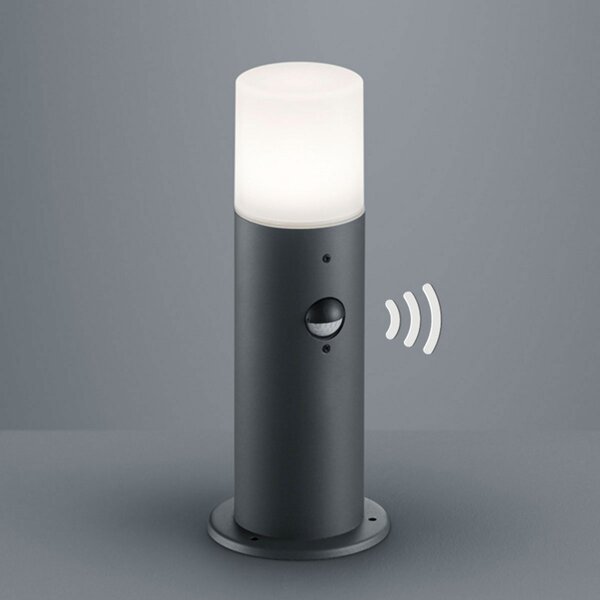 Trio Lighting Lampă cu postament Hoosic, antracit, senzor, Negru, Metal, Modern