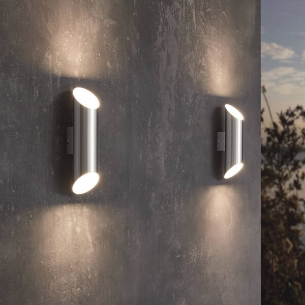 EGLO Aplică LED pentru exterior Agolada, oțel inoxidabil, Gri, Metal, Modern