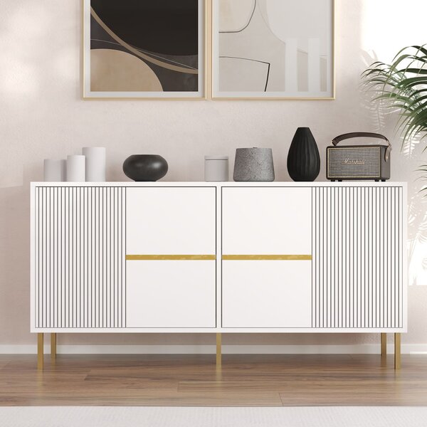 Nedara komód, fehér, 150 cm