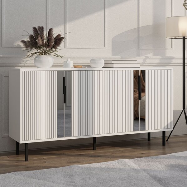 Caresa komód, fehér, 150 cm