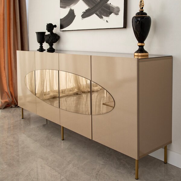 Lago komód, bronz-arany, 180 cm