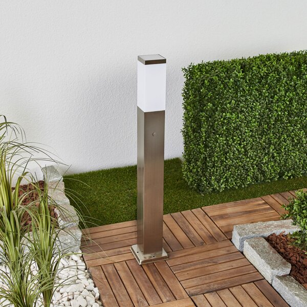G & L Handels GmbH Lumină de orientare 400166 cu două prize, senzor, Metalic, Metal, Modern