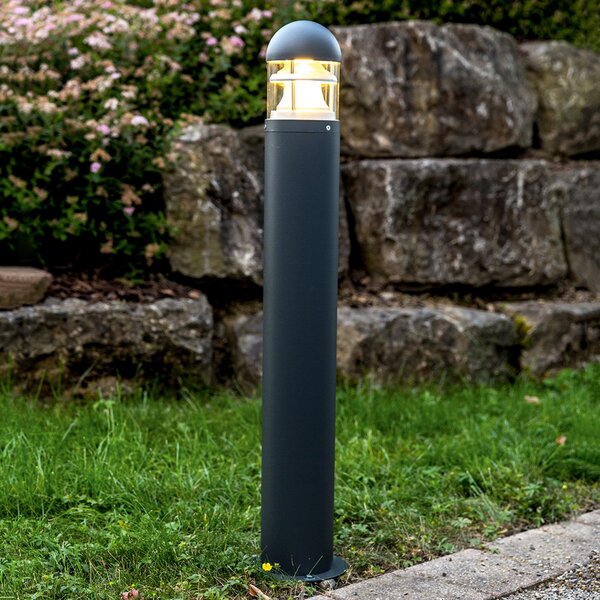 Heitronic Bornă luminoasă simplă Maris, Negru, Metal, Modern