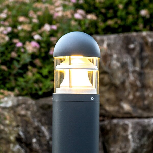 Heitronic Bornă luminoasă simplă Maris, Negru, Metal, Modern