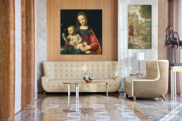 Tablou canvas REPRODUCERE - Leonardo da Vinci REP271 - 120x110 cm