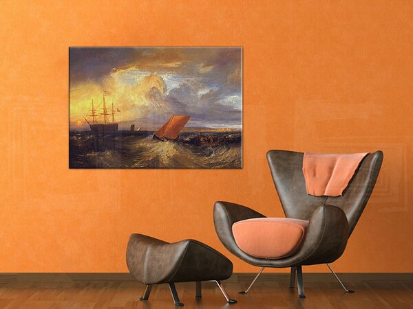 Tablou canvas SHEERNESS VISTA DAL NORE - William Turner REP124 - 100x70 cm