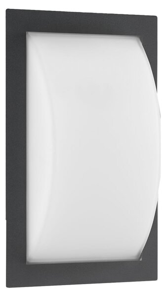 LCD Lampă de perete pentru exterior Ivett, antracit, E27, detector mișcare, Negru, Metal, Modern