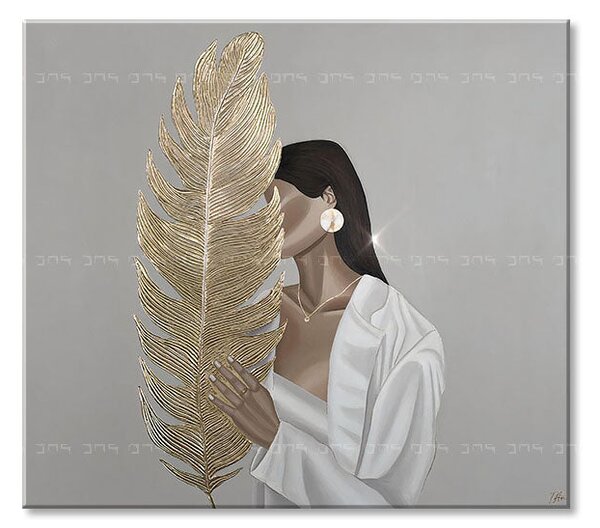 Tablou canvas TAJOM WOMAN WITH A LETTER - 60x50 cm