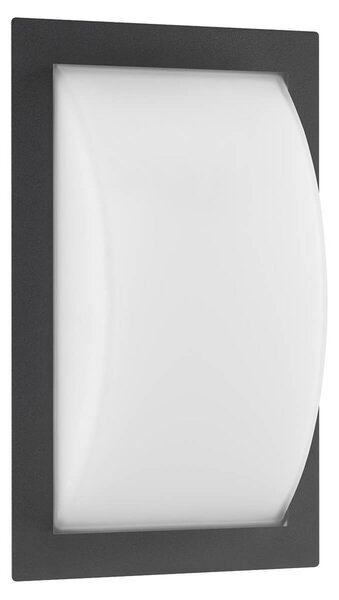 LCD Lampă de perete pentru exterior Ivett, antracit, E27, detector mișcare, Negru, Metal, Modern