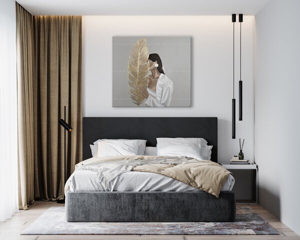 Tablou canvas TAJOM WOMAN WITH A LETTER - 60x50 cm