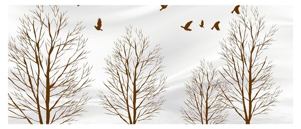 Tablou - Cerb lângă râu (120x50 cm)