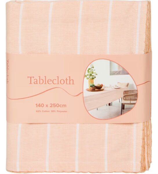 Fata de masa din policoton LINORA 140x250 cm, portocaliu deschis