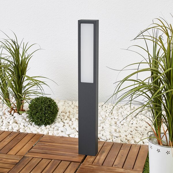 BEGA 77265K3 lampă trotuar grafit 3.000K deschis, Gri, Metal, Modern