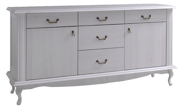 KONDELA Scrin DA7, pin alb, VILAR