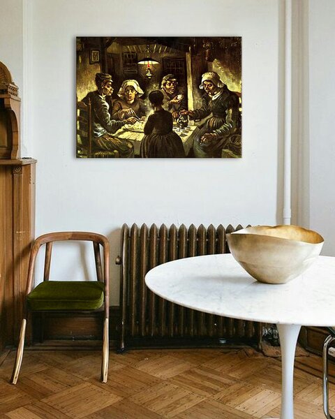 Tablou canvas Vincent van Gogh - Mâncători de cartofi - 20x30 cm
