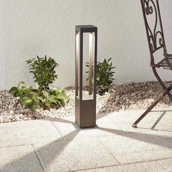 FARO BARCELONA Lampă LED de trotuar mare efect Agra gri închis, Negru, Metal, Modern