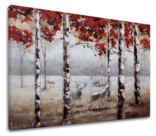 Tablou canvas WALKING THROUGH THE WOODS 1 parte - 60x40 cm