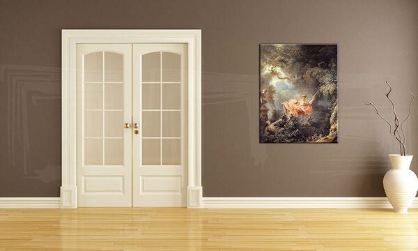 Tablou canvas LEAGĂNUL - Jean-Honoré Fragonard REP035 - 50x40 cm