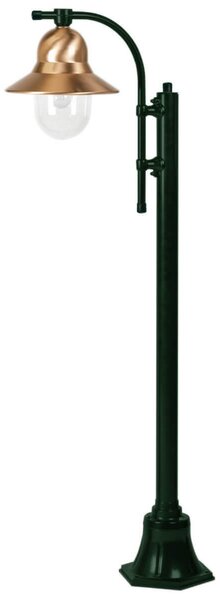 K.S. Verlichting Stâlp de iluminat Toscane 1 bec 150 cm, verde, reglabil, Transparent, Metal