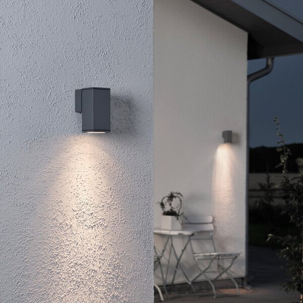 Konstsmide Spot de exterior Monza antracit 1 flux, reglabil, Negru, Metal, Modern