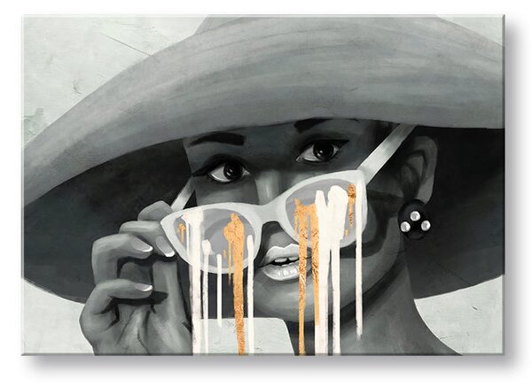 Tablou canvas WOMAN IN A HAT 001 - 40x60 cm