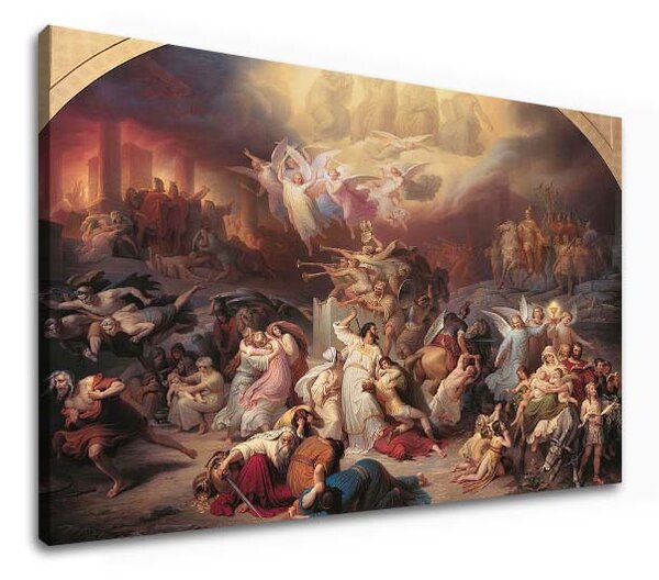 Tablou canvas Wilhelm von Kaulbach - Distrugerea Ierusalimului de către Titus - 40x50 cm