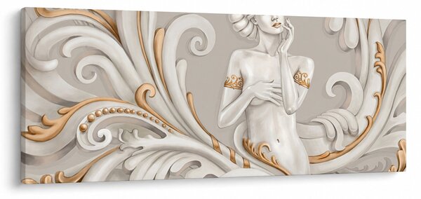 Tablou - Imagine a zeiței într-un fundal ornamental (120x50 cm)
