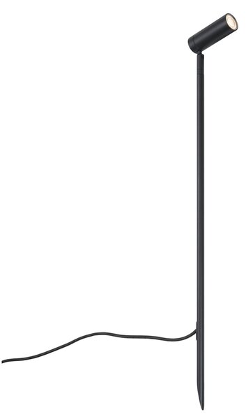 Spot negru 80cm incl. LED reglabil IP65 incl. Cablu și ștecher - Carl