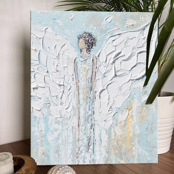 Înger picturi pe pânză Mysterious Whisper - 40x50 cm