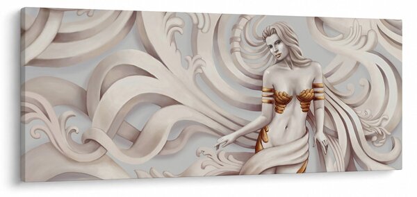Tablou - Zeița motiv floral (120x50 cm)