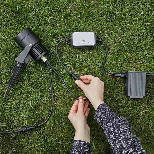 Markslöjd Spot LED Garden 24, negru, 6 wați, reglabil, Negru, Metal, Modern