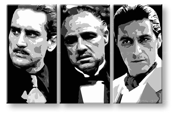 Imprimat POP Art pictura GODFATHER 3 părți god123 - 60x40 cm