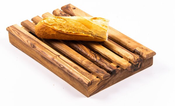 Suport pentru taiat paine din lemn de maslin