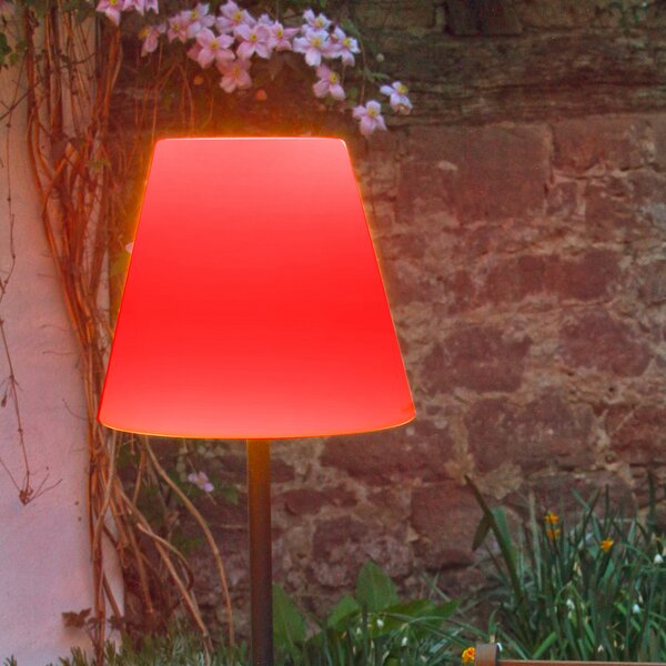 MEGATRON Megatron lampă LED picior Danna abajur rotund IP44, reglabil, Negru, Metal, Modern