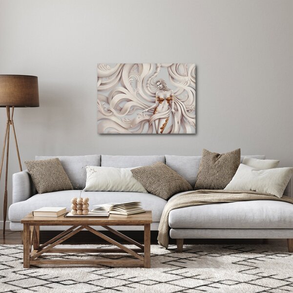 Tablou - Zeița motiv floral (70x50 cm)