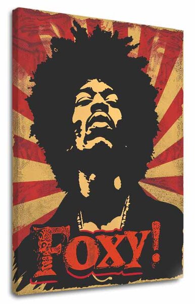 Jimi Hendrix pictură pe pânză - Legend of Sound - 60x90 cm