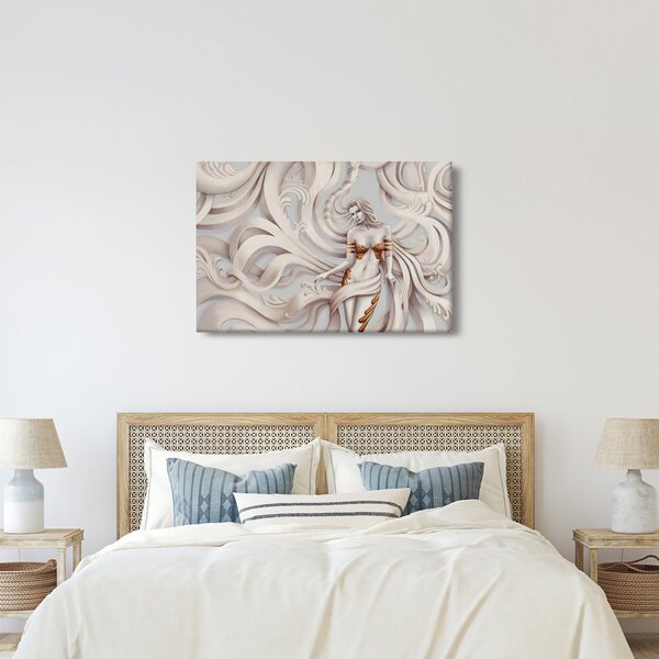 Tablou - Zeița motiv floral (90x60 cm)