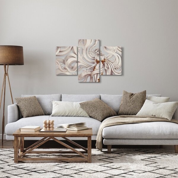 Tablou - Zeița motiv floral (90x60 cm)