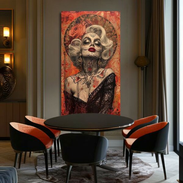 Marilyn Monroe pictura pe panza - Mystical Beauty - 50x100 cm