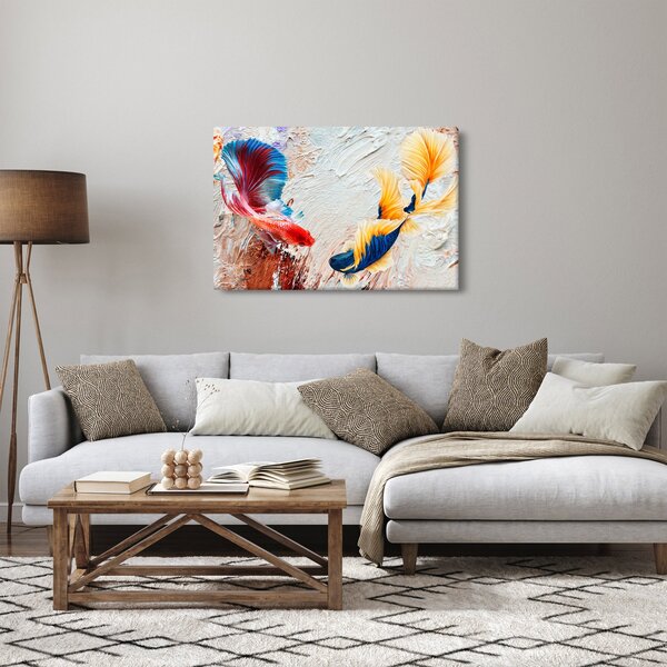 Tablou - Pești războinci (90x60 cm)